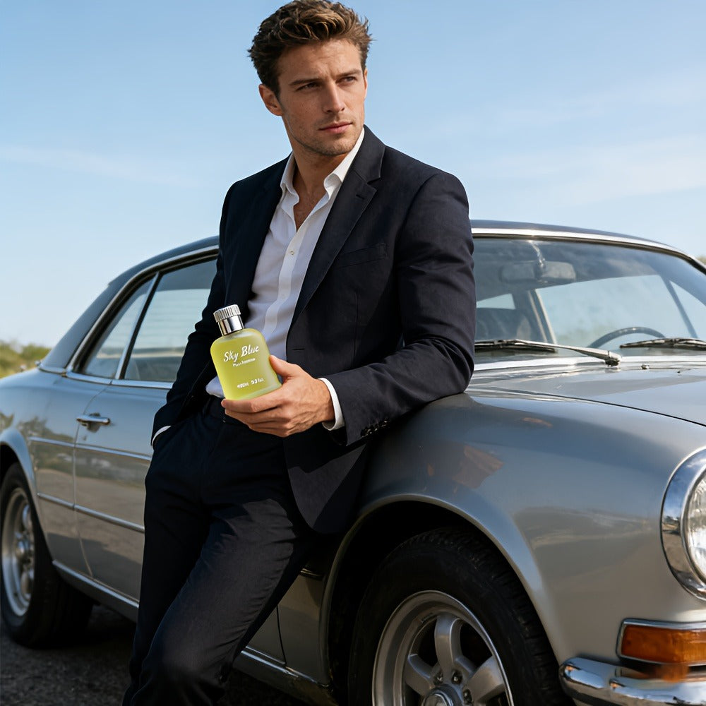 Men's Cologne Eau de Parfum Sky Blue - Bergamot Rosemary & Oak Moss Fresh Masculine Fragrance, No Propylene Glycol — image 2