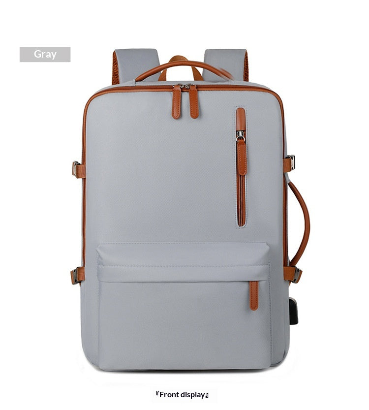 Business Travel Laptop Bag With Dual-Shoulder USB Charging Port