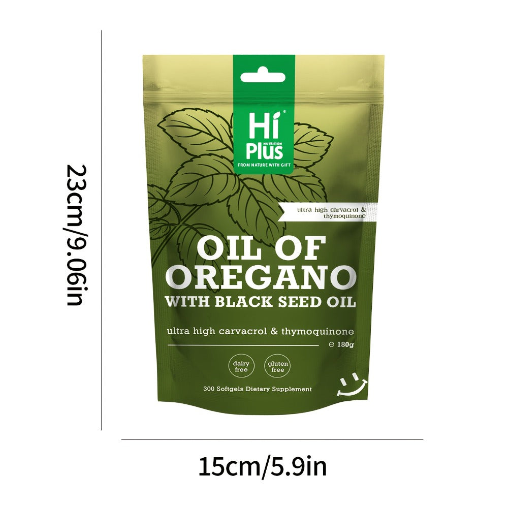 Oregano Oil Black Seed Oil Softgels 2-in-1 Immune Support, 4x Strength Carvacrol 200mg Thymoquinone — image 5