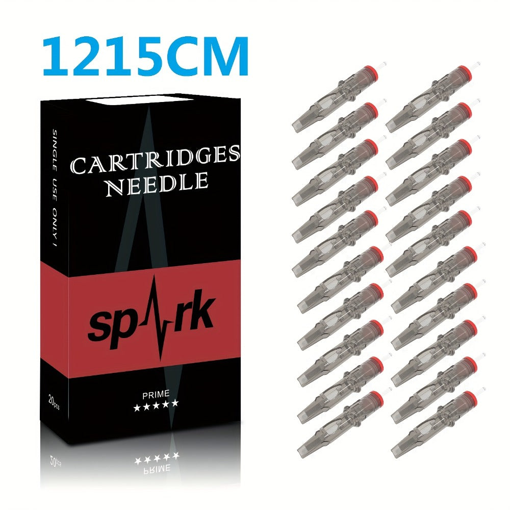 Tattoo Cartridge Needles with SPARK Label, 20-Piece Box and 24 Retained RL RS CM M1 Model Choices — image 28