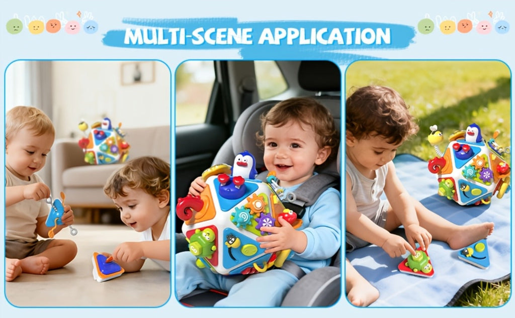 21-in-1 Toddler Busy Board Activity Cube, Early Educational Sensory Toy for Boys & Girls Ages 1-3 — image 15