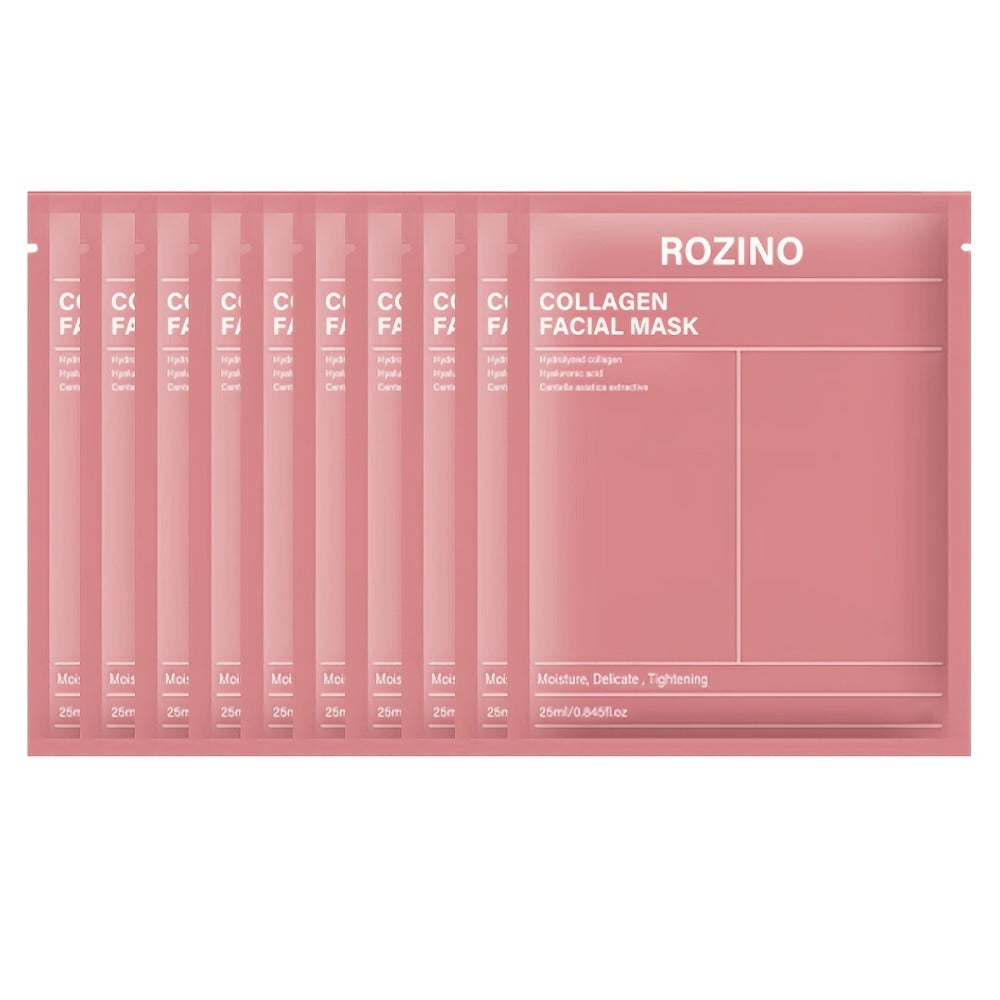 Bio-Collagen Hydrogel Sheet Mask Set 10 Pcs, Korean Beauty Face Mask with Aloe Vera, Intense Hydration — image 14