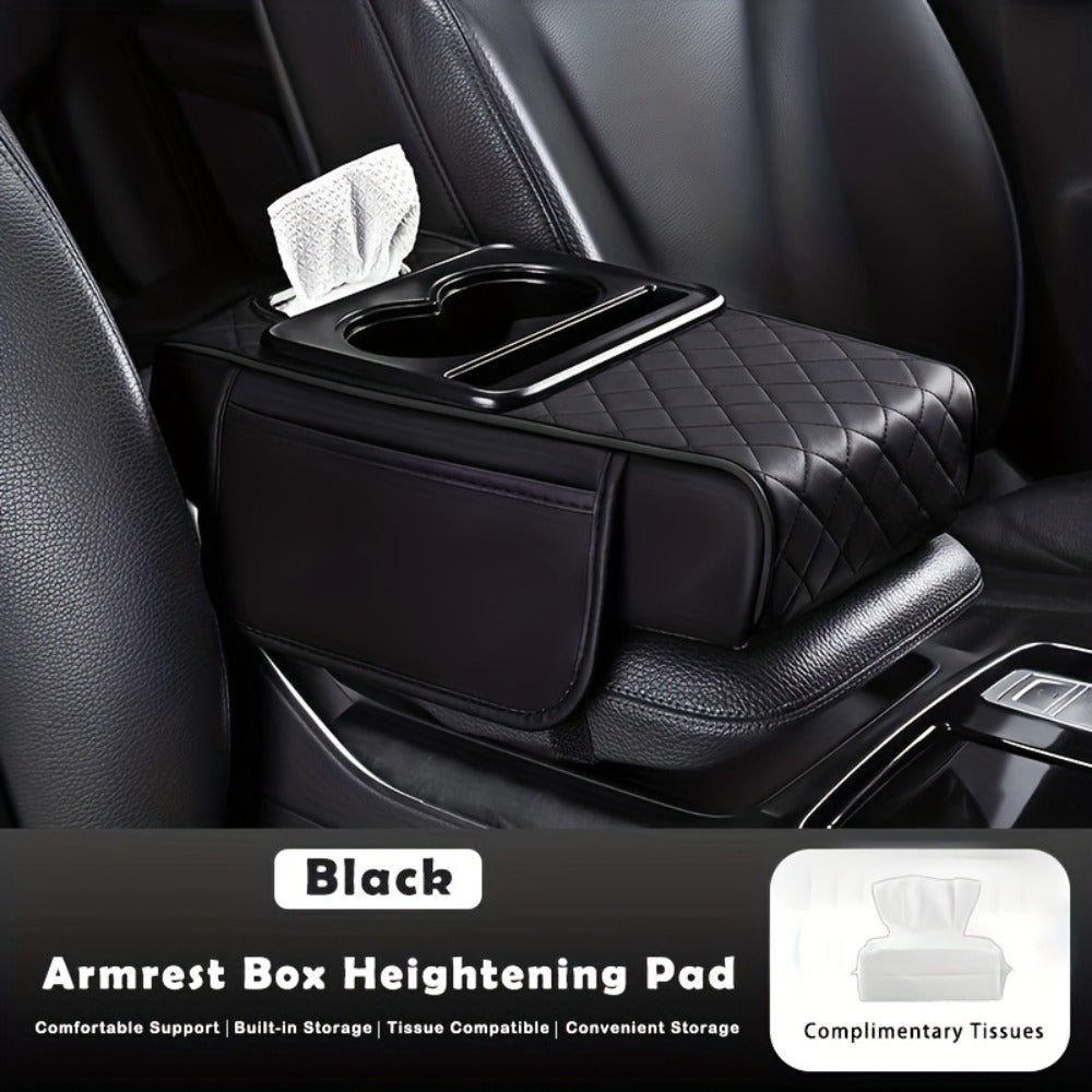 Center Console Armrest Organizer with Two Cup Holders, Tissue Slot, Side Pockets and Eight Color or Trim Options — image 10