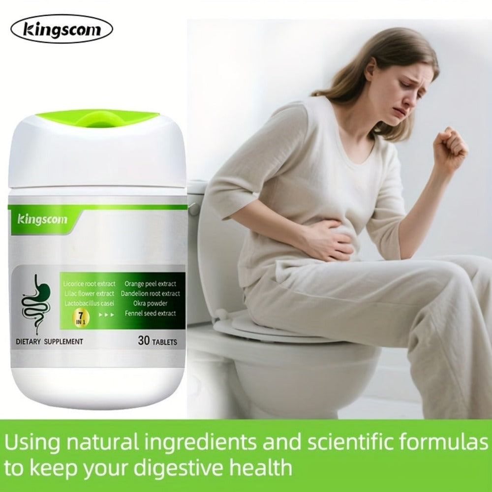 Gut Health Supplement Tablets with Licorice Root & Dandelion Root, High Fiber Herbal Formula for Digestive Wellness — image 3