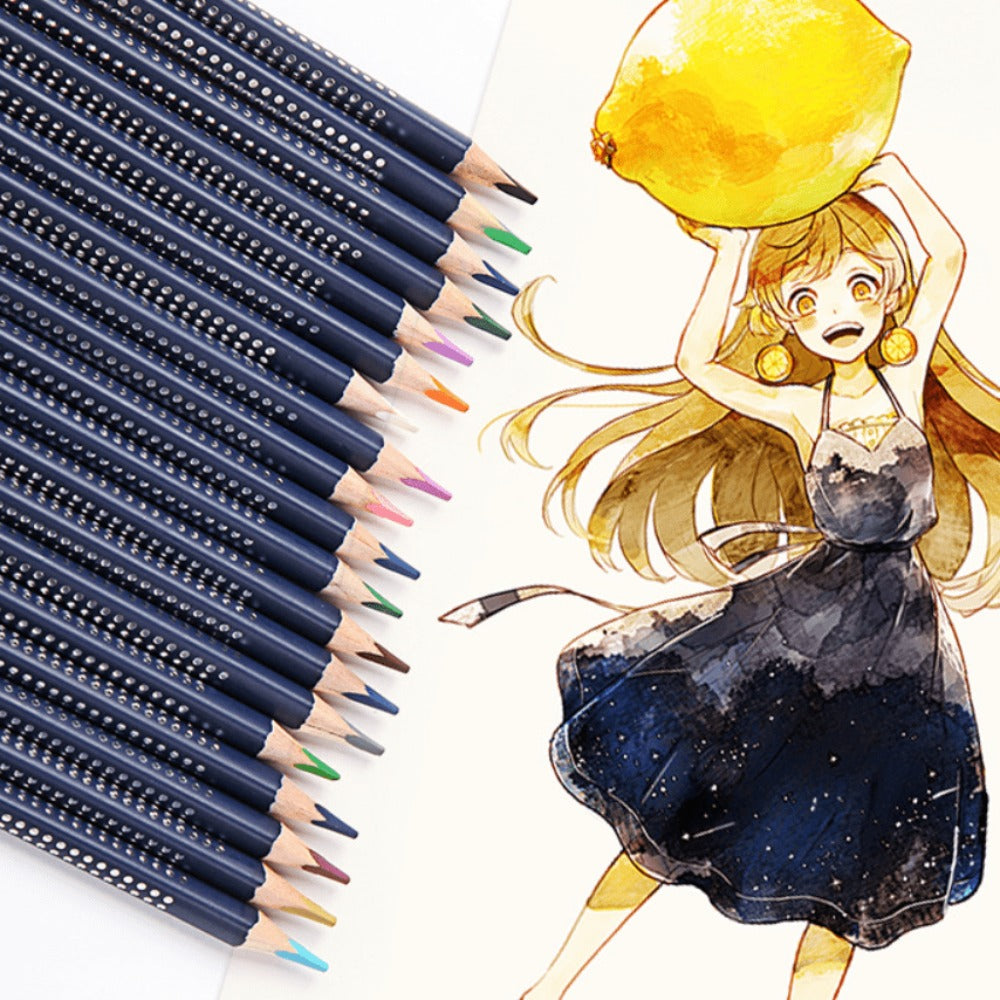 Water Soluble Colored Pencils 12 Colors Set with the Listed Color, Size or Set Options for Everyday Use — image 11