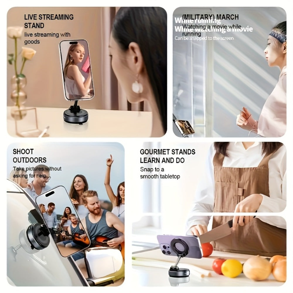 360° Rotating Magnetic Phone Holder 4-Pack – Foldable & Extendable Universal Wall Mount for Car, Bathroom — image 9