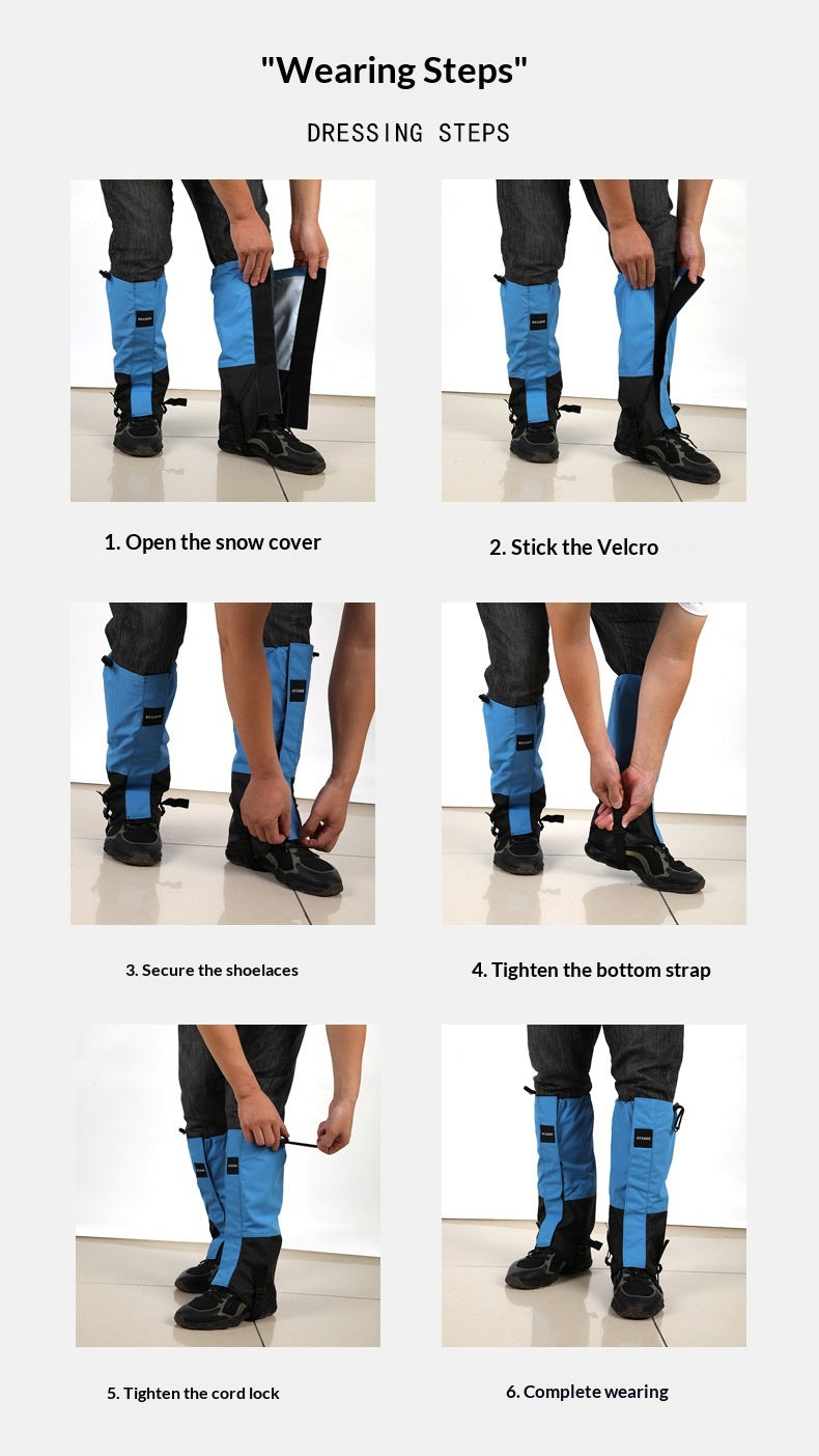 Outdoor Desert Mountaineering Leggings And Sandproof Footmuffs