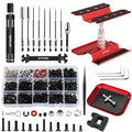 RC Car Maintenance Stand Tool Kit EPINON 360° Rotating Work Stand 520PCS Screw Set Aluminum Screwdriver Bits Compatible with 