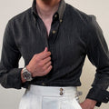 Spring Long Sleeve Shirt Male British Business Dress