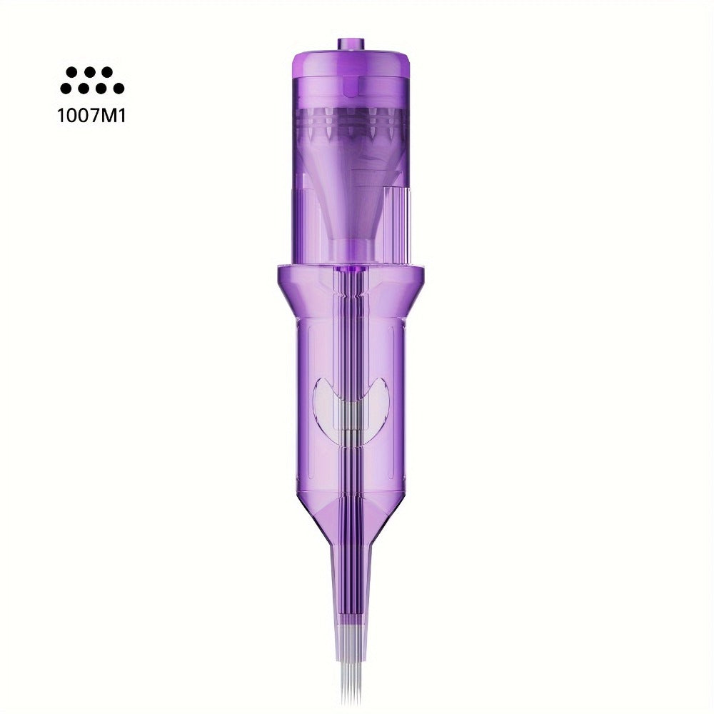 Tattoo Cartridge Needles 30 50pcs Purple RL RS RM M1 Mixed Sizes - Tuffking Disposable for Temporary Body Art, Festivals and 