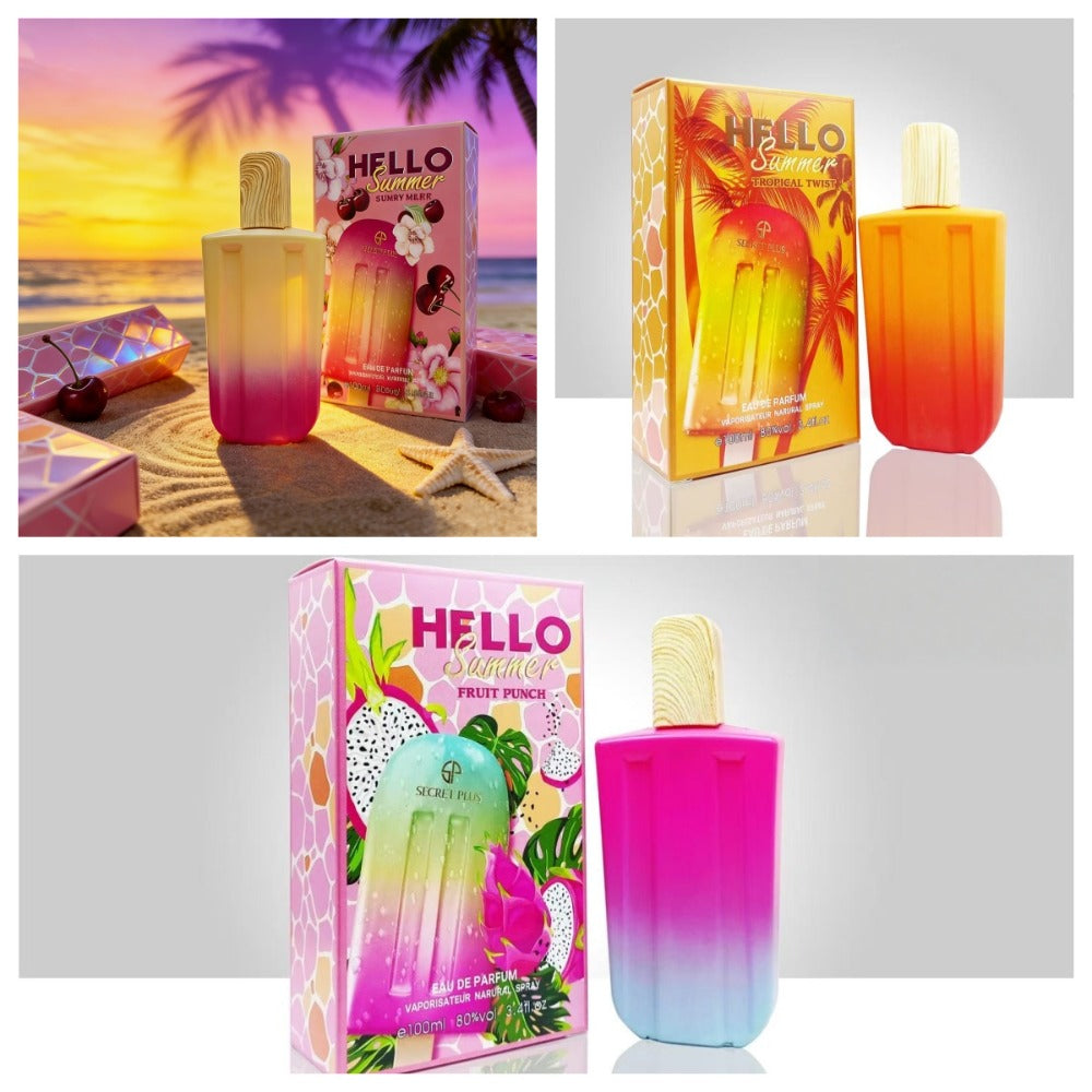 Perfume for Women in 3.38 oz Popsicle Bottle with Tropical-Fruit Profile and 2 Gradient Colors — image 6