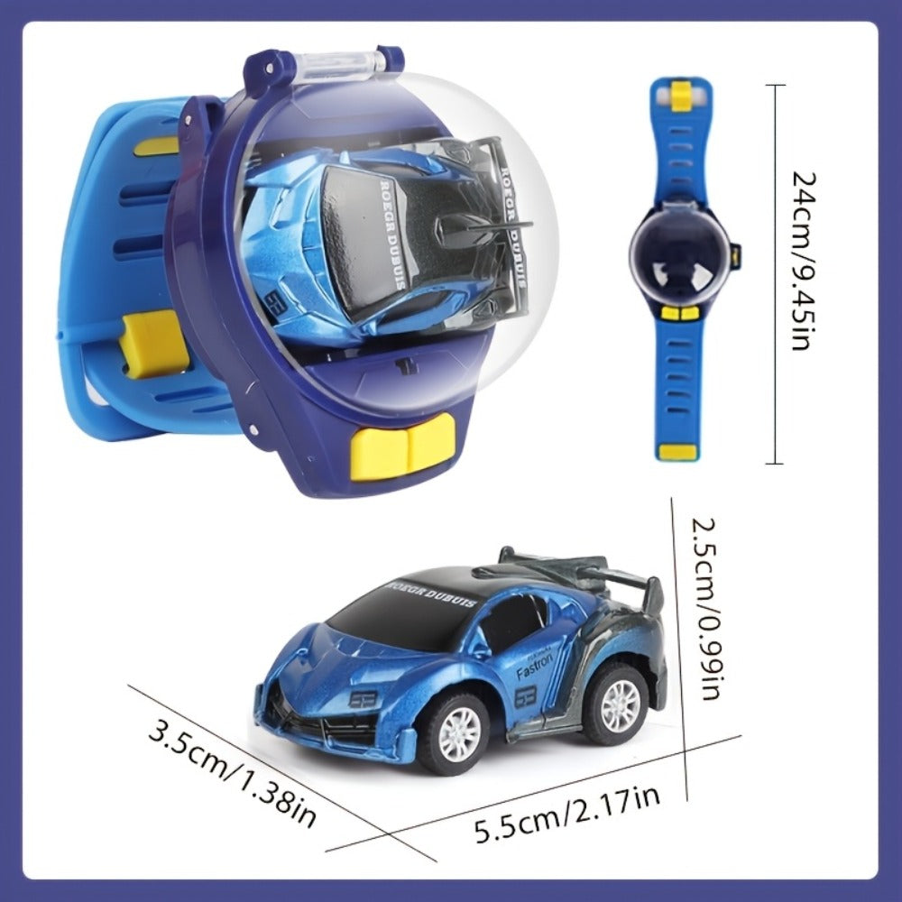 Alloy Metal RC Sports Car for Kids with Flashing LED Lights, 2.4GHz USB Rechargeable Push Button Remote Control Toy Car — ima