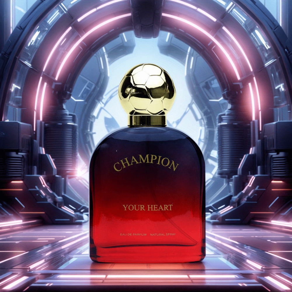 Men's Cologne Champion Your Heart 100ml Eau de Toilette Spray in Red Gradient Bottle with Presentation Box — image 1
