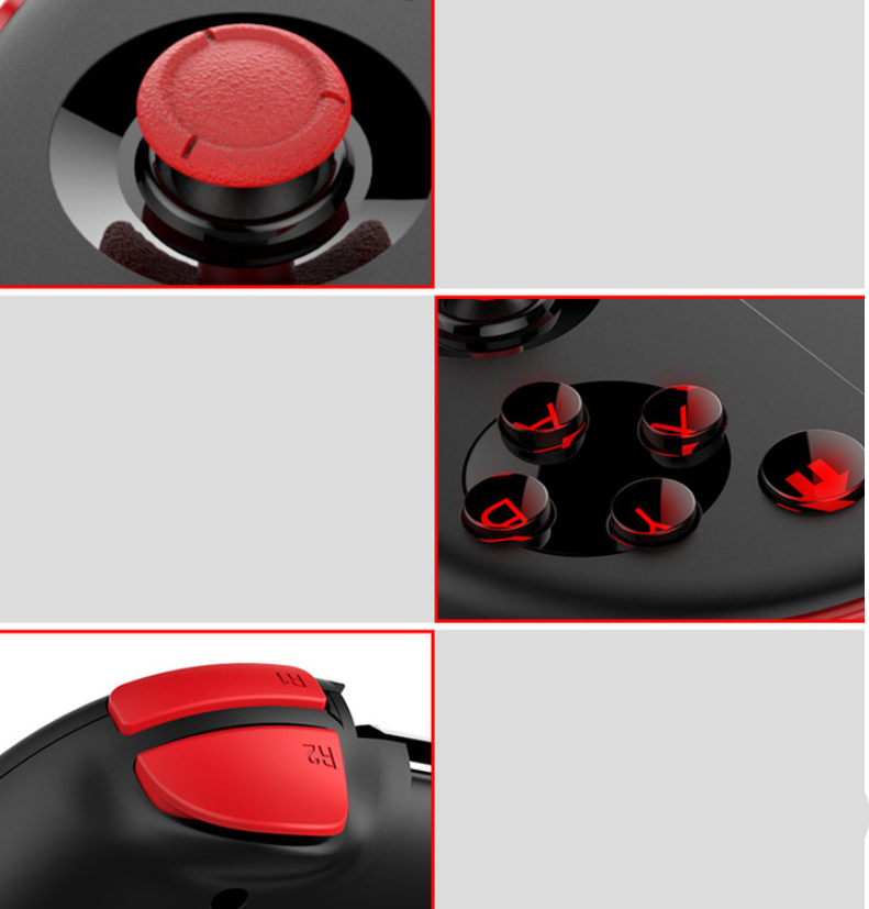 Red Samurai Retractable Bluetooth Handle Eats Chicken