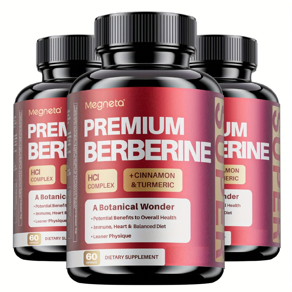 Berberine with Ceylon Cinnamon, Turmeric & Black Pepper, Premium Blood Sugar Support, Vascular Health & Digestive Wellness Ca