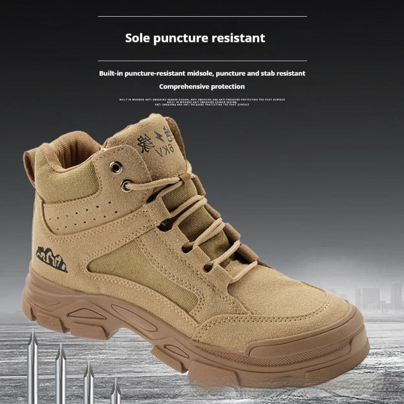 Mens Anti Smashing And Puncture Resistant Safety Shoes