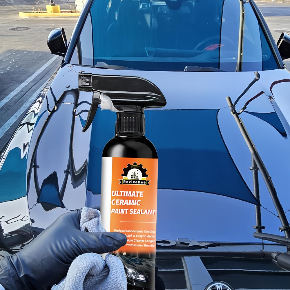 Nano Ceramic Paint Sealant 200ml – Car Ceramic Coating, Paint Restorer & Polish for Long-Lasting Gloss and Paint Protection —