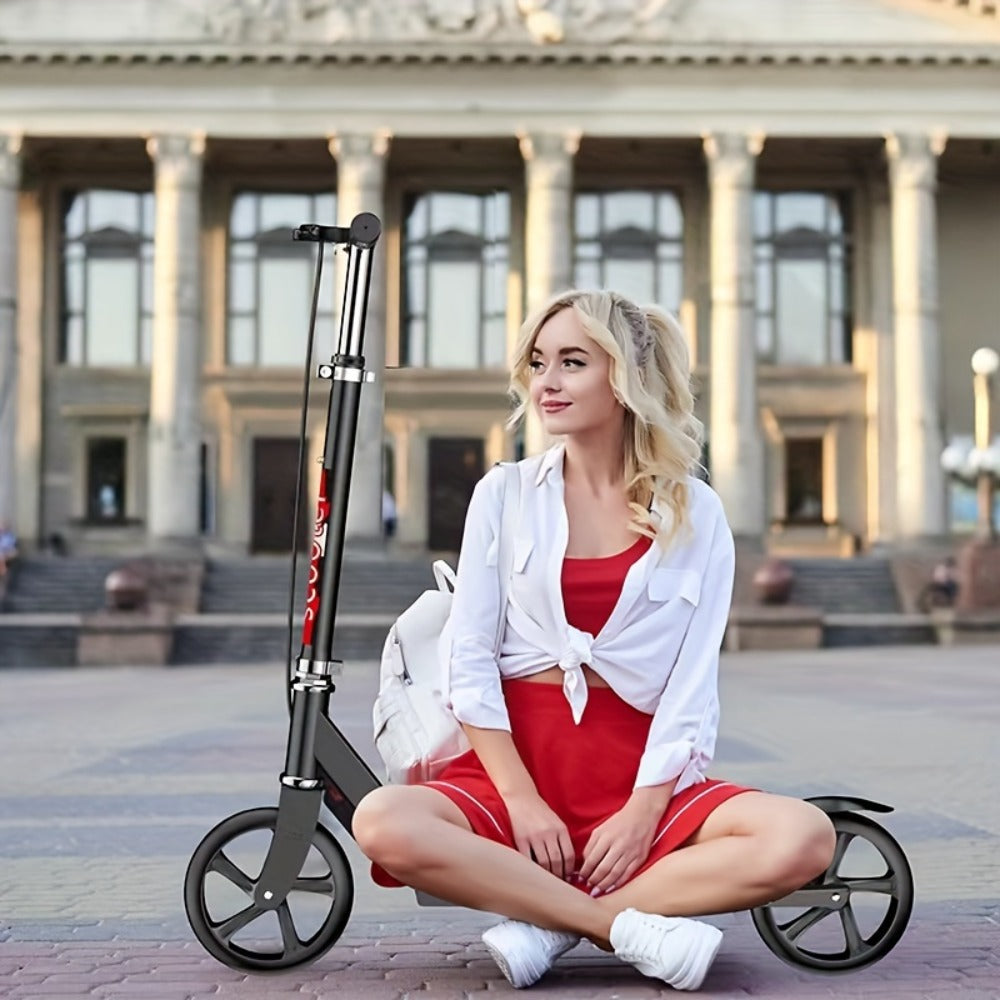 Foldable Commuter Scooter for Adults and Teens, 4-Gear Adjustable Height Double Brake 2-Wheel Kick Scooter — image 9