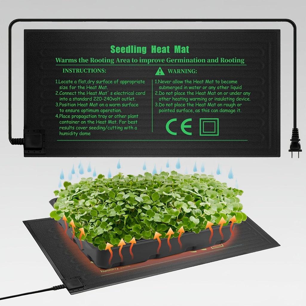 Seedling Heat Mat MET, Uniform Heating for Germination Indoor Gardening Greenhouse, Hydroponic Seed Starting Warming Pad M & 