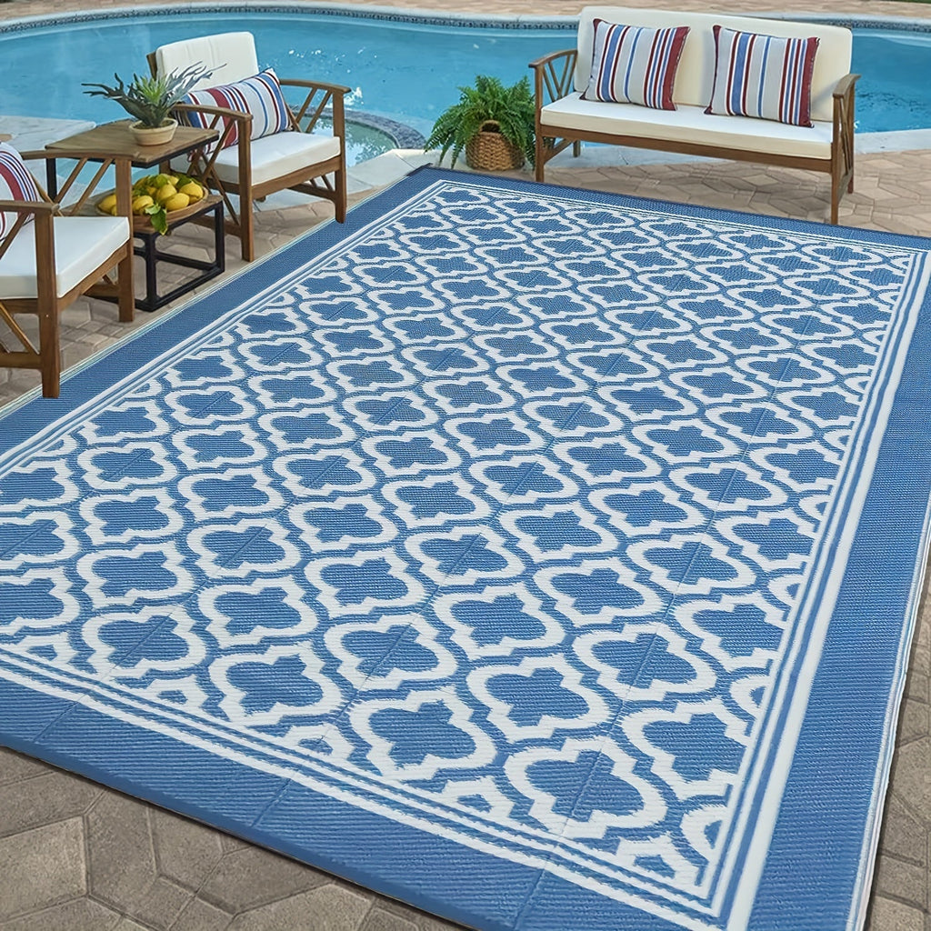 Outdoor Mat | Reversible Foldable Polypropylene RV Camping Patio Picnic — image 2
