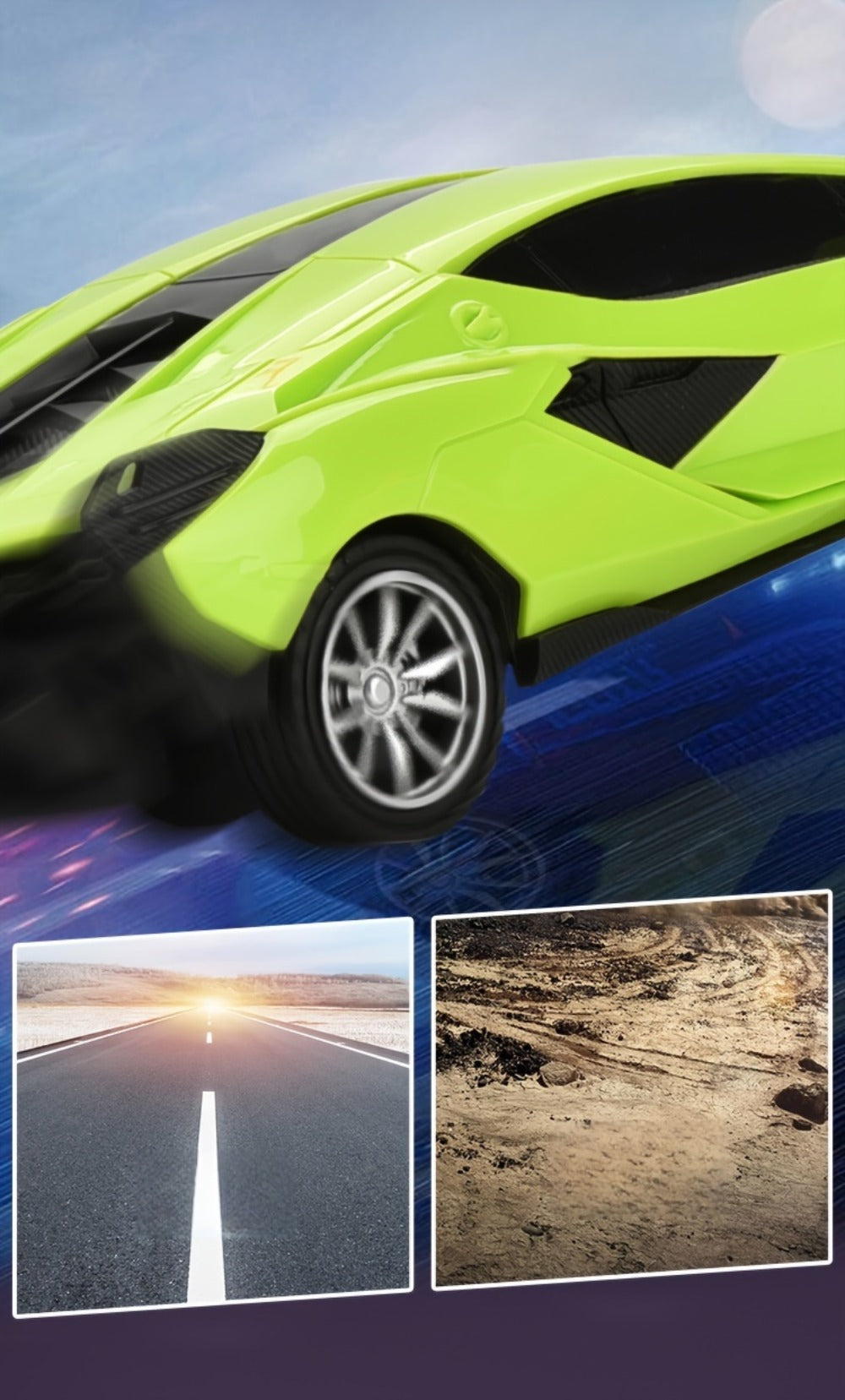 High-Speed Drift RC Car 1:24 Scale with LED Lights 4-Channel Simulation Model Remote Control Car for Kids Boys Girls — image 