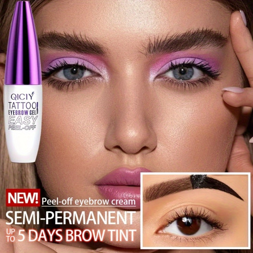 Eyebrow Tint Gel 4-Pack Semi-Permanent Tattoo Brow Gel Peel-Off, with Plant-Based Squalane, 4 Shades for All Skin Types — ima