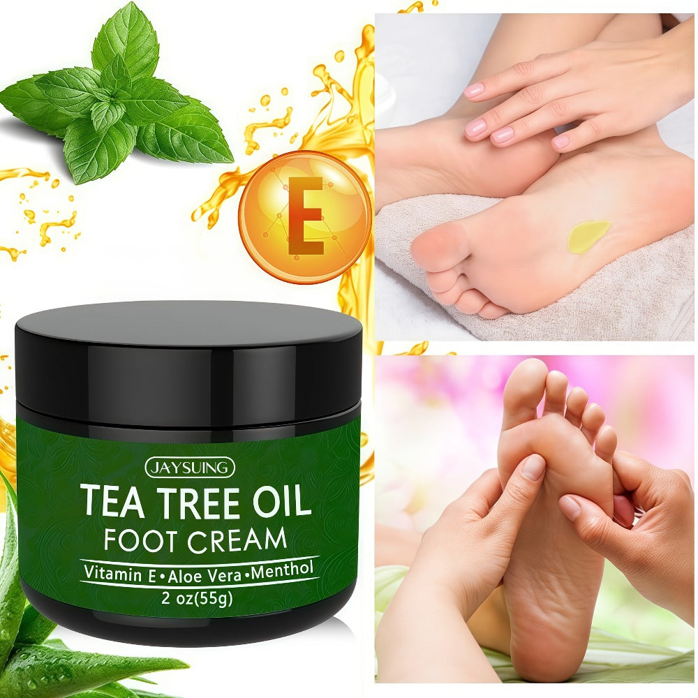 Tea Tree Oil & Coconut Oil Foot & Hand Cream 2-Pack, Deep Moisturizing for Dry Cracked Heels, Rough Hands & — image 6