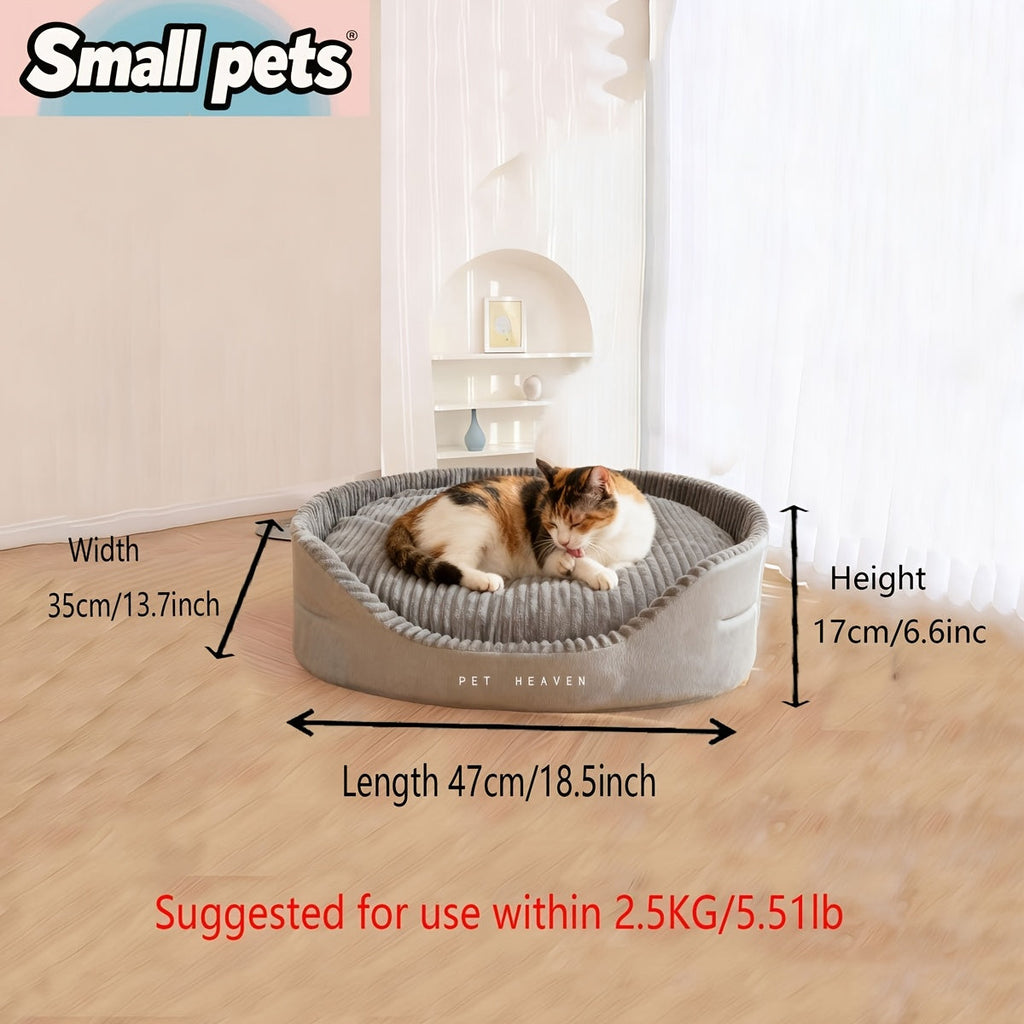Ribbed Bolster Pet Bed System with M-XXL Beds and Separately Labeled Replacement Mat or Cushion — image 2