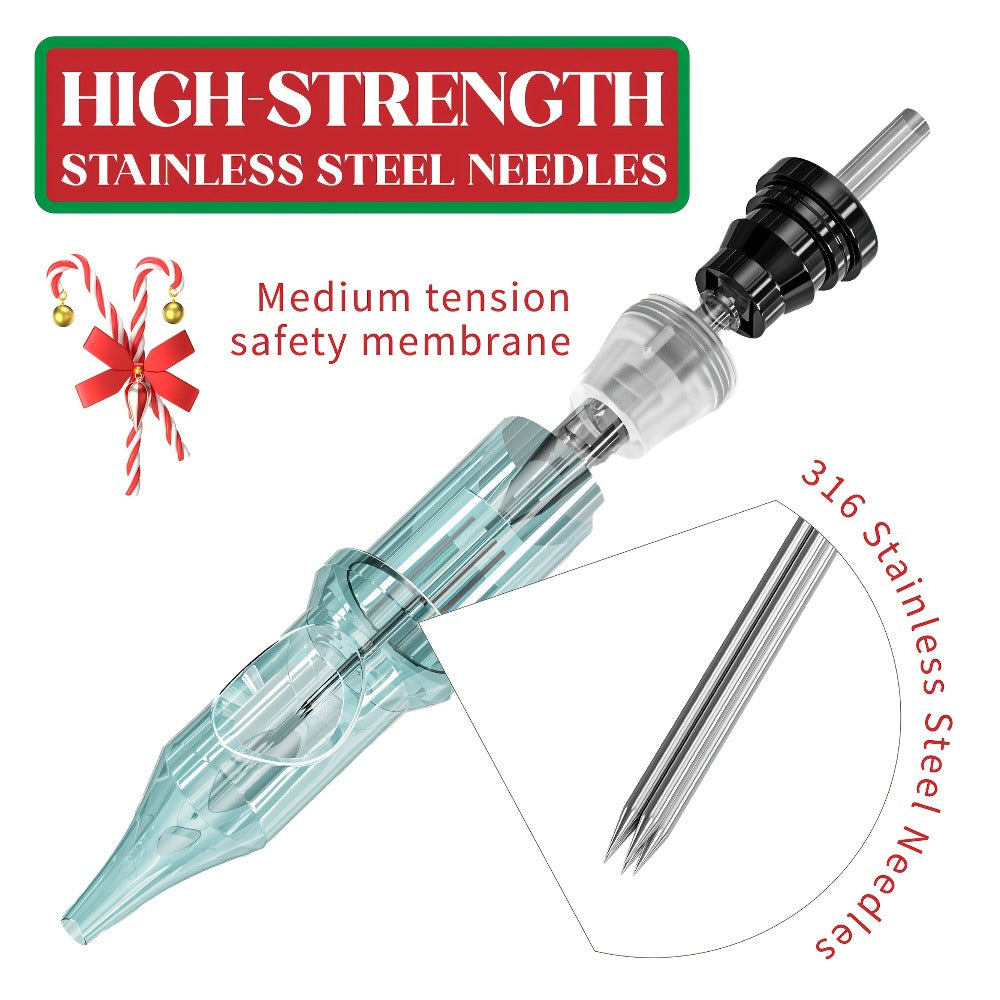 Tattoo Cartridge Needles with Neebol Label, 20-Piece #12 RL RM Mix or 50-Piece #12 RL Pack — image 13