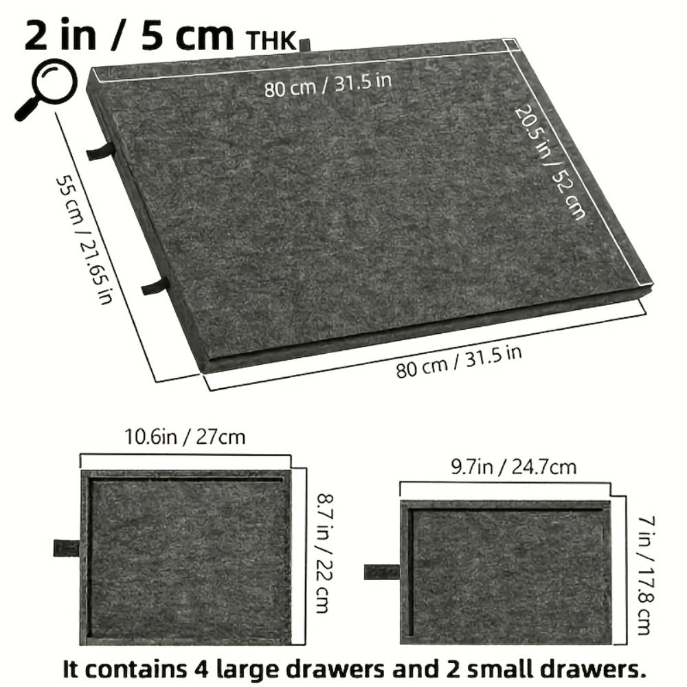 Jigsaw Puzzle Board for Adults 1000 Pieces, 2-in-1 Tilting Stand & Lid, 6 Sorting Drawers, Ultralight Portable Puzzle Table —