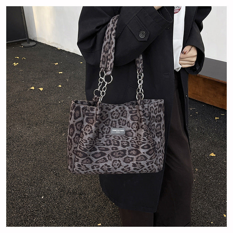 Leopard-print Tote Bag For Women 2025s Latest Trendy Style
