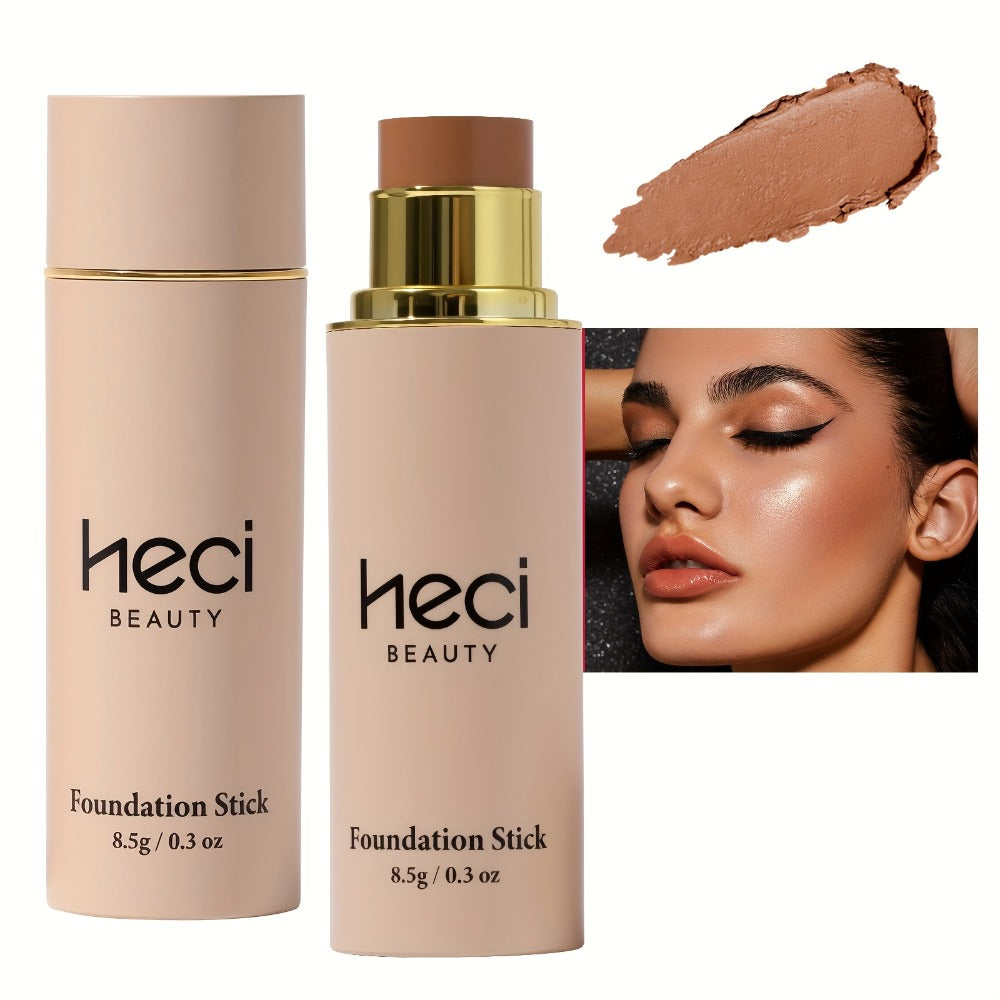 CC Cream Foundation Stick 2-Pack – Full Coverage Concealer, Waterproof Long-Lasting Natural Matte Finish, Lightweight Moistur