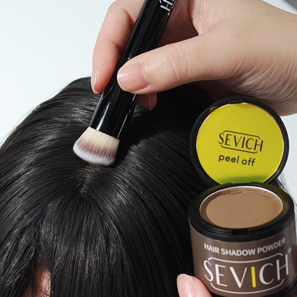 Hair Root & Hairline Concealer Powder Kit with Brush, Instant Coverage for Thinning Hair, Receding Hairline & Bald Spots — im