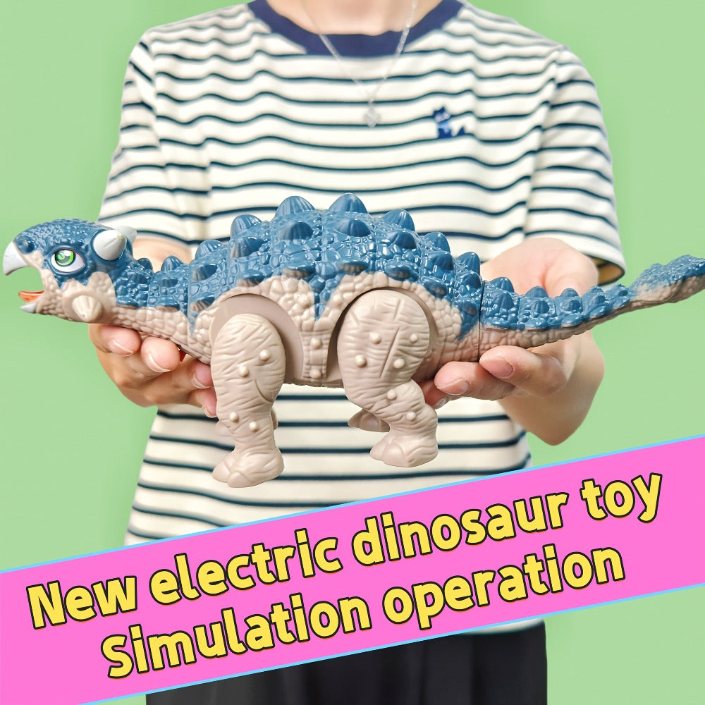 Walking Dinosaur Toy with Sound & Light, Realistic Triceratops & Dragon Dinosaur Figures for Kids — image 8