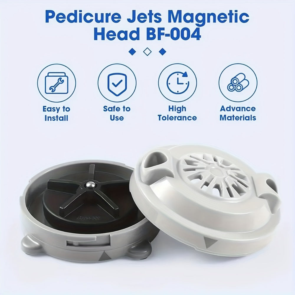 Magnetic Pipeless Jet Head Motor Replacement for Pedicure Spa Chair, Rotating Jet with Propeller & Cap — image 2