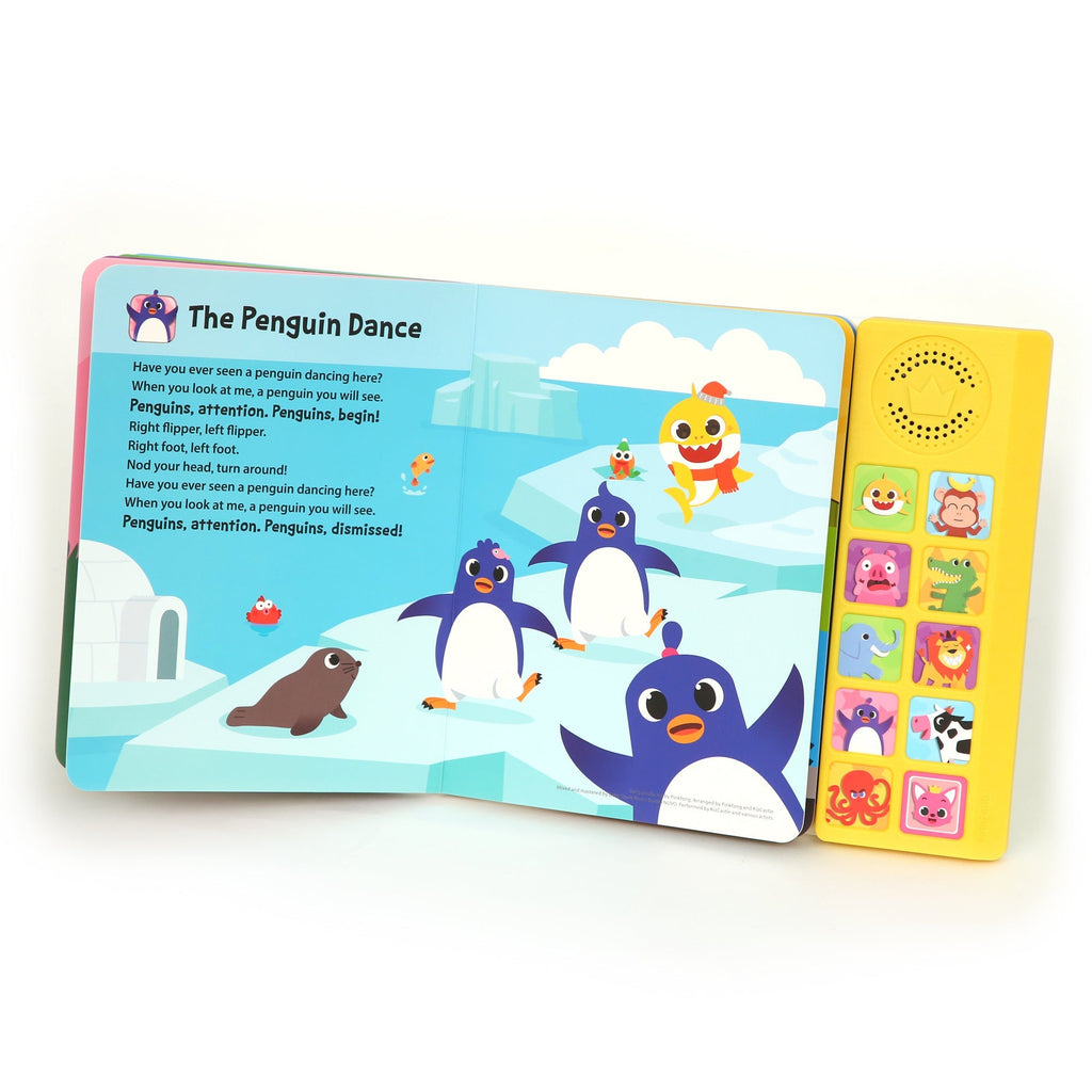 Baby Shark Sound Book for Toddlers, Pinkfong 10-Button Interactive Animal Songs Sing-Along Nursery Rhymes Learning Book Kids 