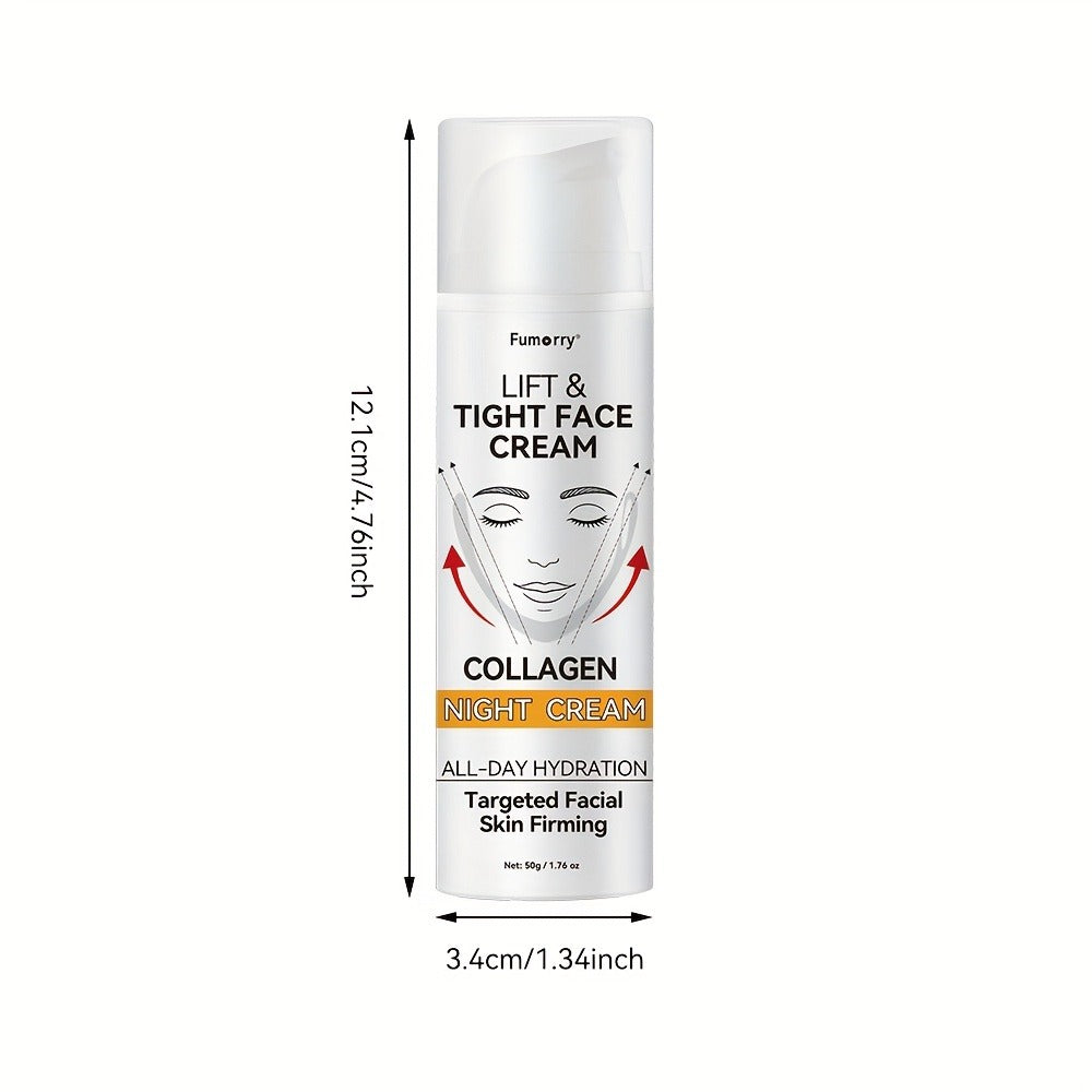 Snail Mucin Collagen Night Cream Firming Lifting Tightening Hydrating Moisturizing Anti-Aging Face Cream Soft Elastic Skin Al