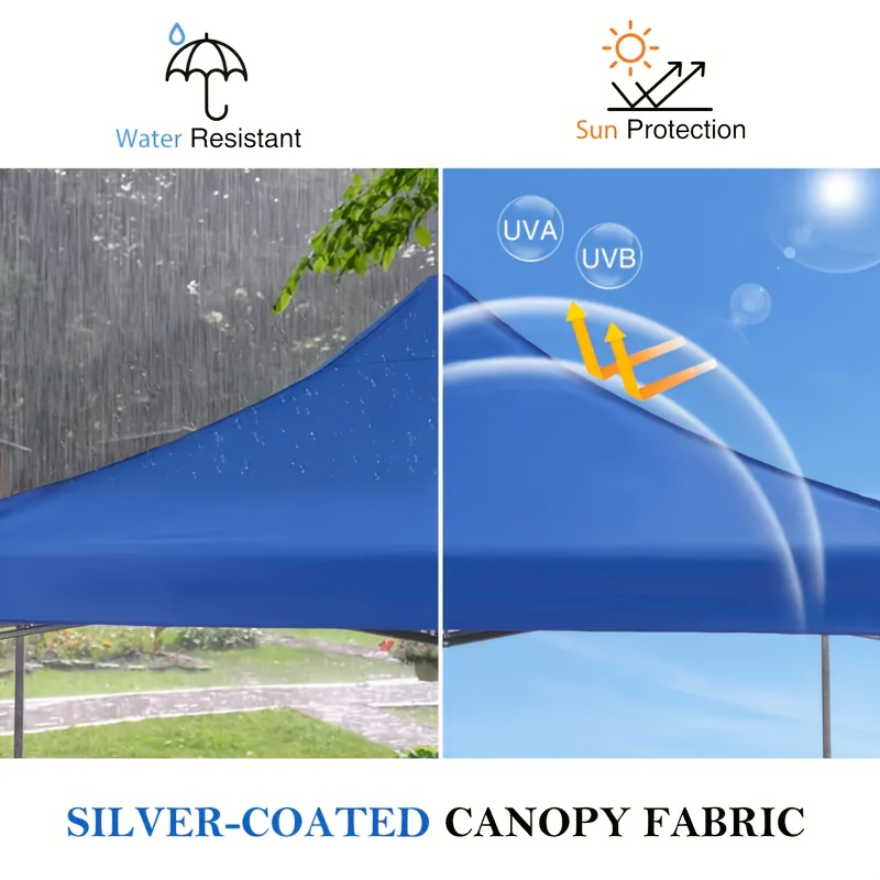 Pop Up Canopy 10x10 Outdoor Sun Shelter Party Tent 100 Sq Ft Shade — image 7