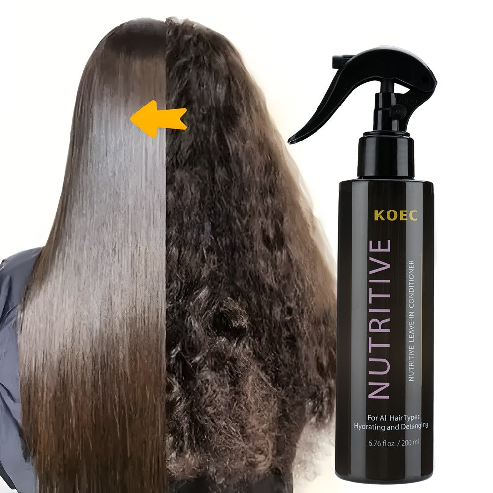 Keratin Biotin Leave-In Conditioner 6.76oz, Anti-Frizz Detangler with Argan Oil & Plant Extracts — image 1