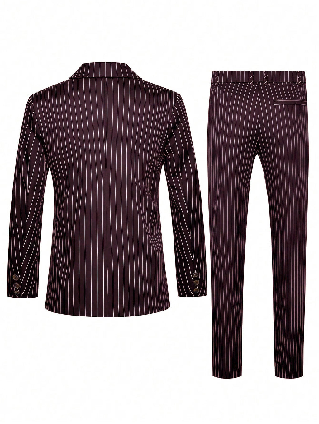 Mens Striped Business Suit Set