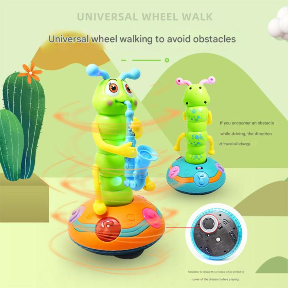 Caterpillar Saxophone Toy for Kids with LED Lights & Music - Electric Musical Instrument for Toddlers — image 14