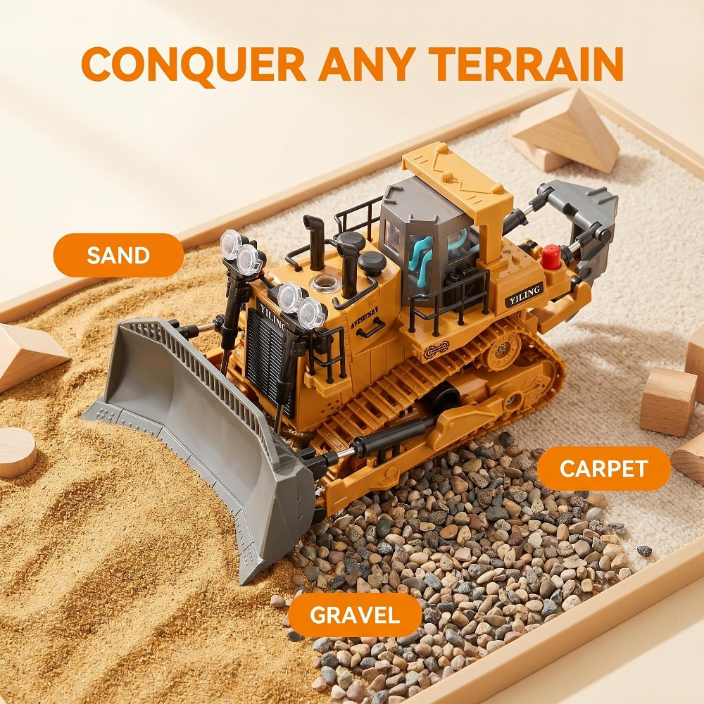 RC Excavator 1:20 Scale 2.4G 11CH, Alloy Remote Control Construction Toy with 680° Rotation & Working Arm — image 6