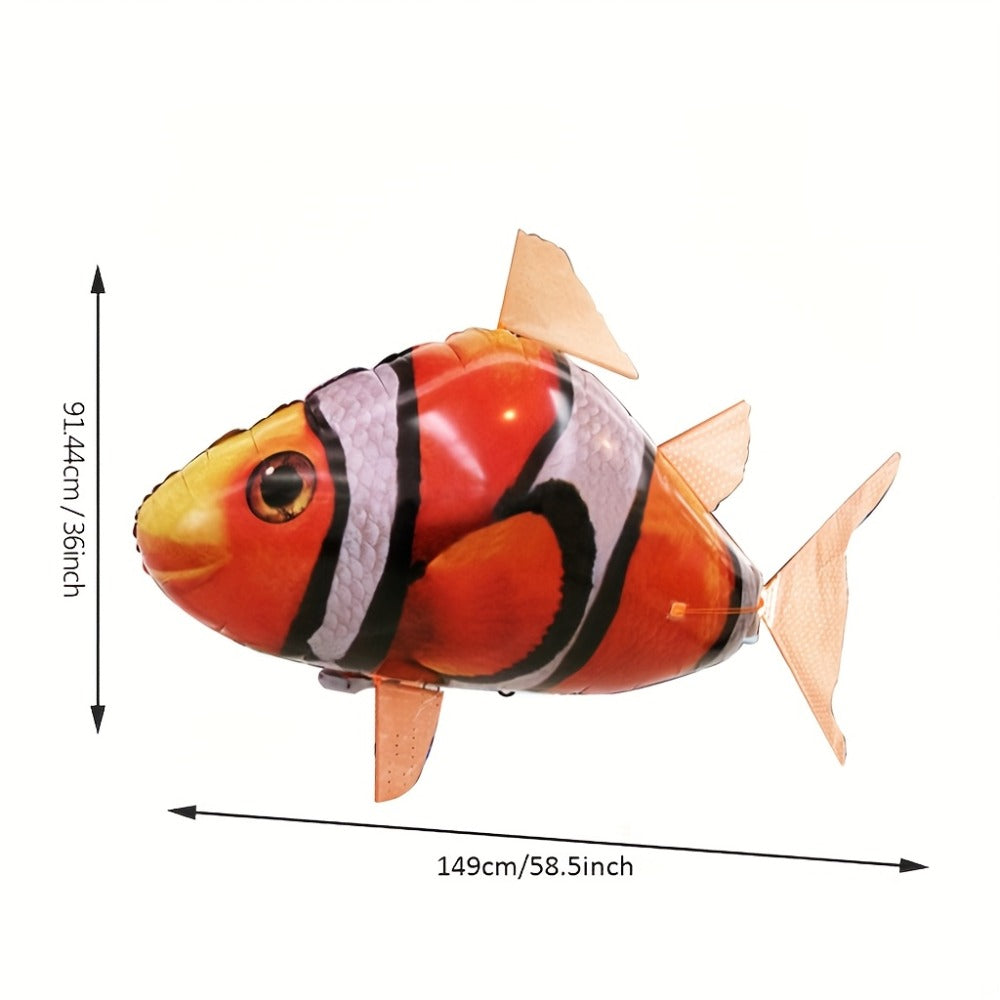 RC Inflatable Clownfish Balloon, Remote Control Flying Fish Toy for Kids Birthday Party, Wedding & Home Decor — image 5
