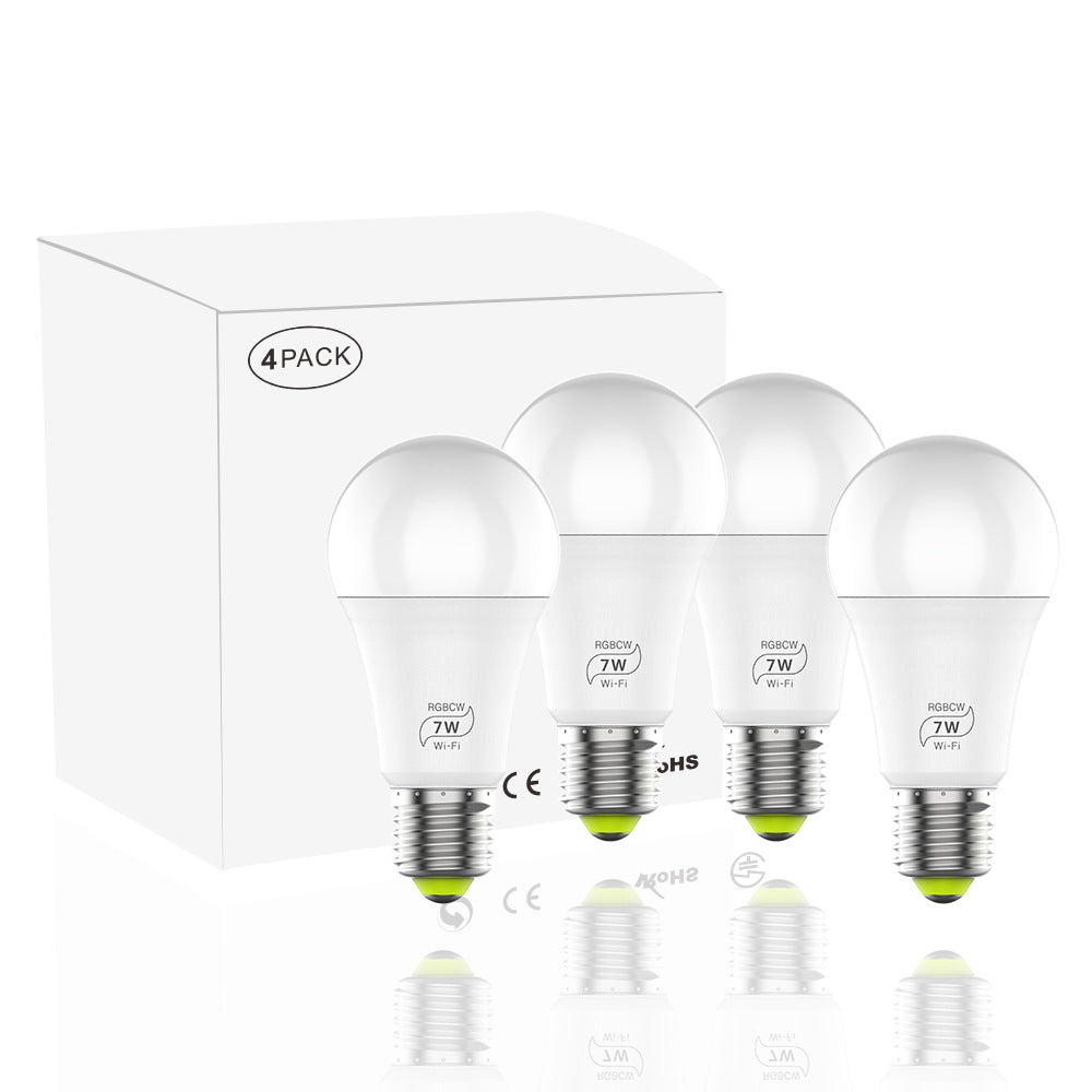 LED Smart Wifi Bulb Supports Alexa And Googleled Voice Control Colorful Lights
