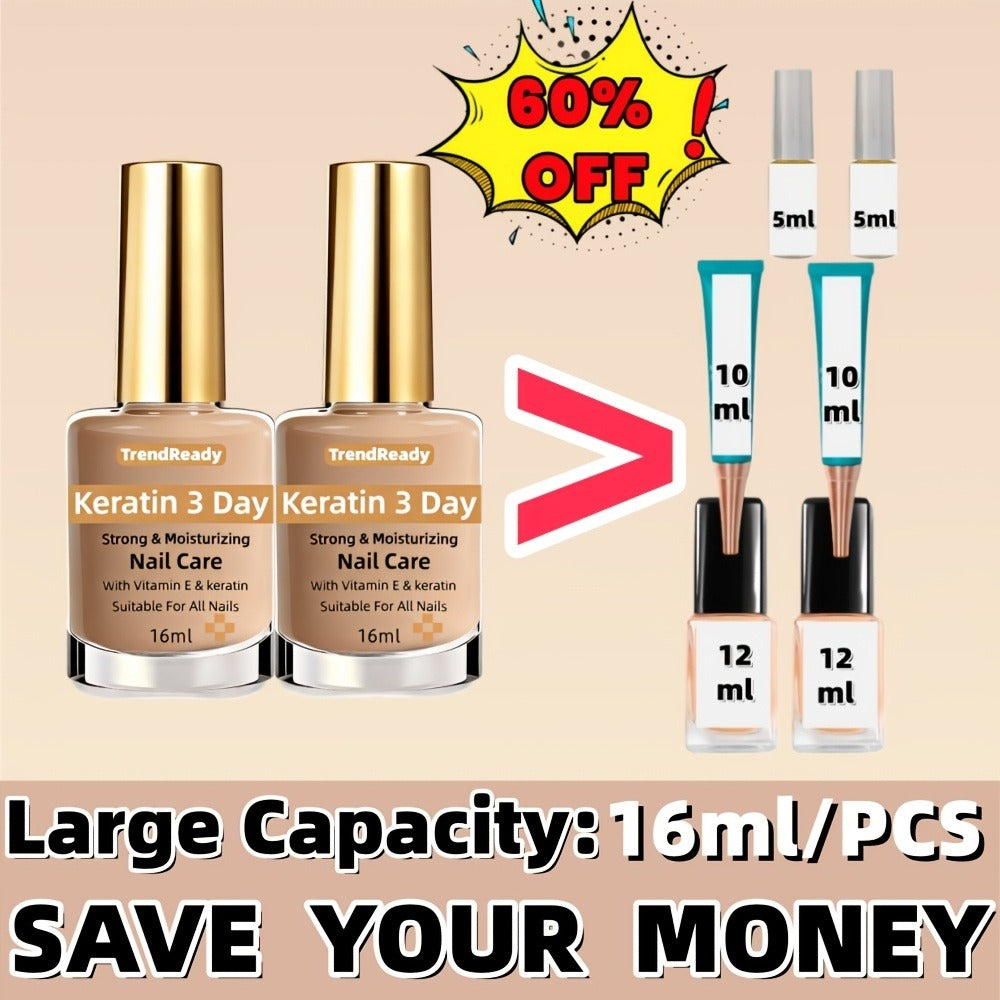 Gold-Cap Nail Care Coating in 16 ml Bottles with Two- or Four-Piece Quantity Options and Beige Labels — image 9