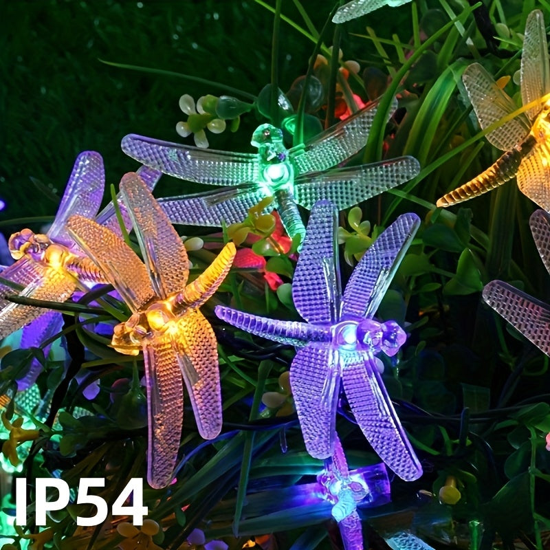 Solar Dragonfly String Lights Outdoor 30 LED 8 Modes, for Garden, Pathway and Patio Lighting — image 4