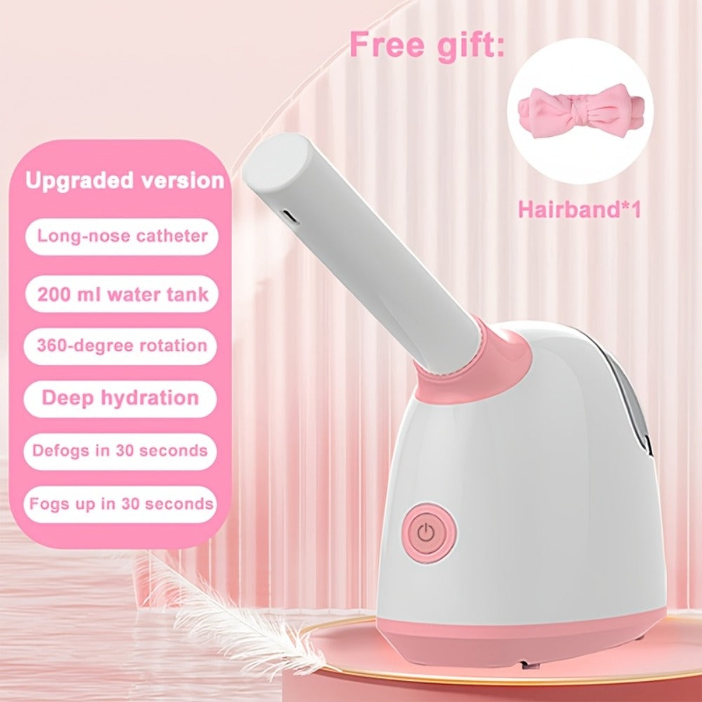 Pink Tabletop Facial Steamer Family with Five Regular, Upgraded, 3-in-1, Large-Tank or Portable Options — image 5