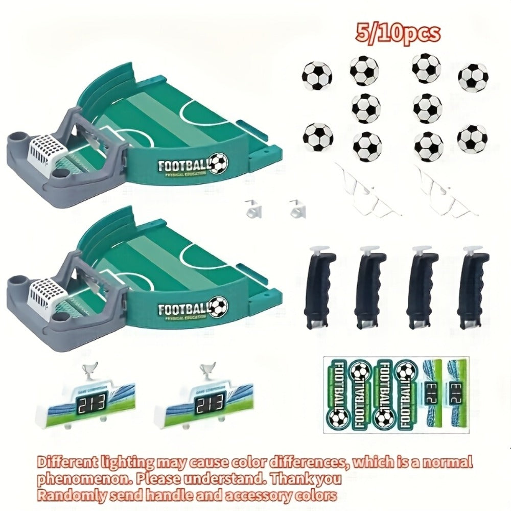 Portable Tabletop Football Game Set – Stand-Alone Table Design, Durable PP Material, 6 or 10 Balls, Family Party Board Game f