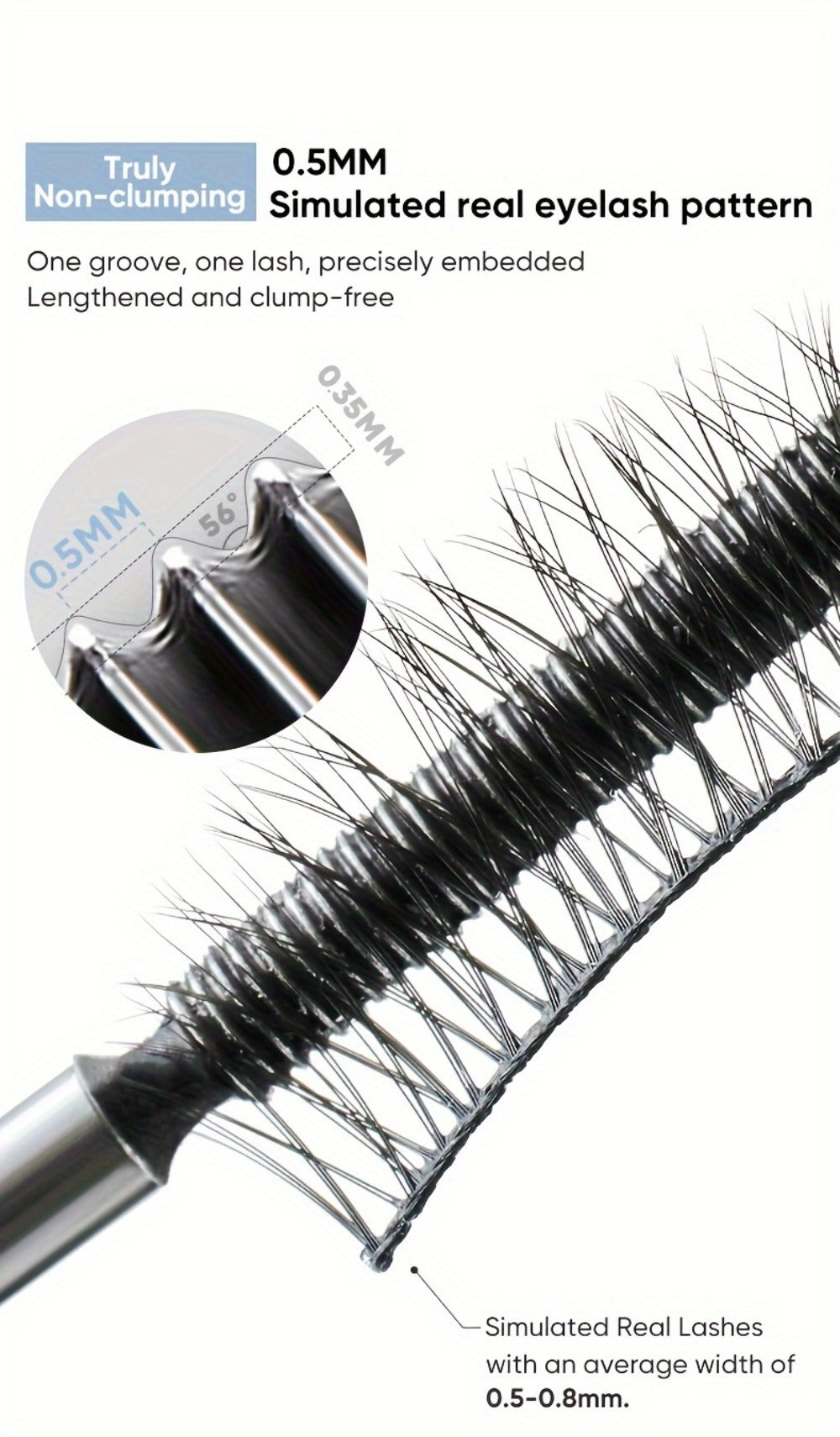 JUDYDOLL Mascara in Black or Brown with Curling or Precision Metal Applicator Designs and Slim Gray Tubes — image 20