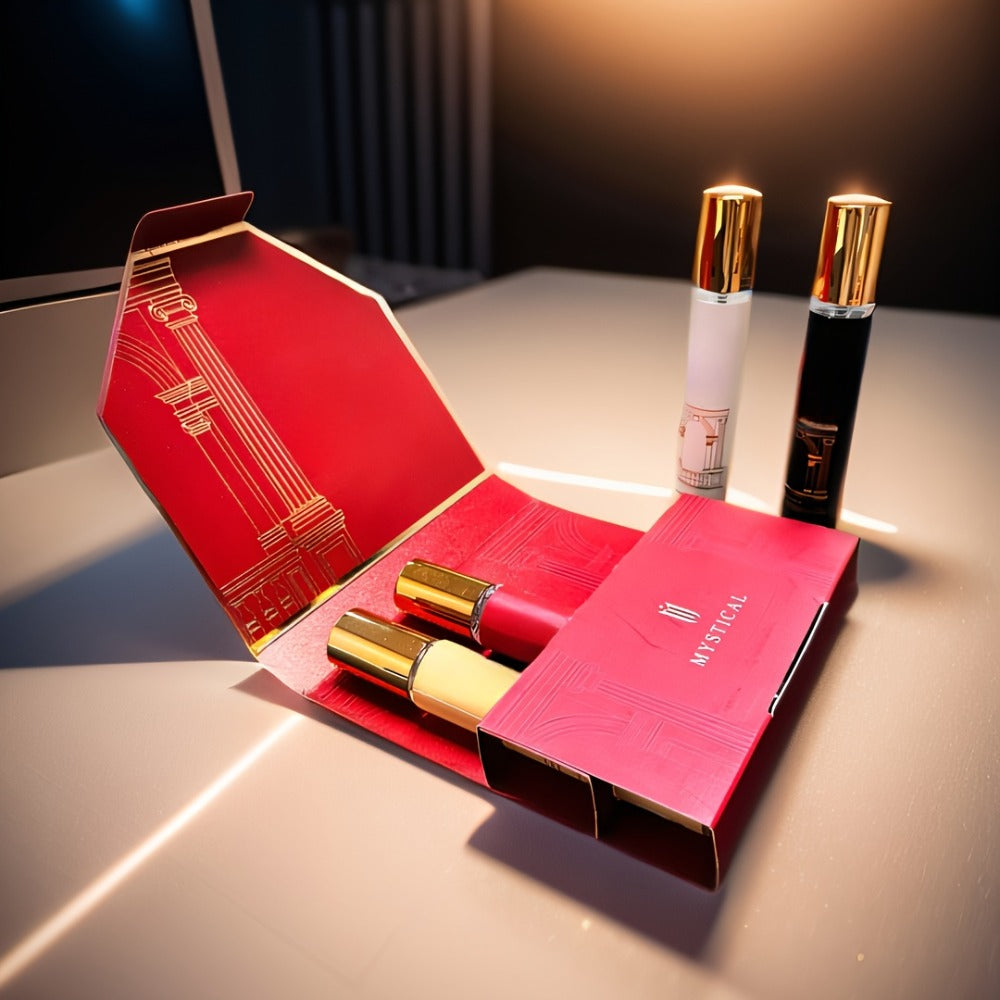 Perfume Gift Set Four Mini Spray Bottles in 20ml or 30ml Sizes with Mixed Bottle Shapes and Fitted Box — image 7